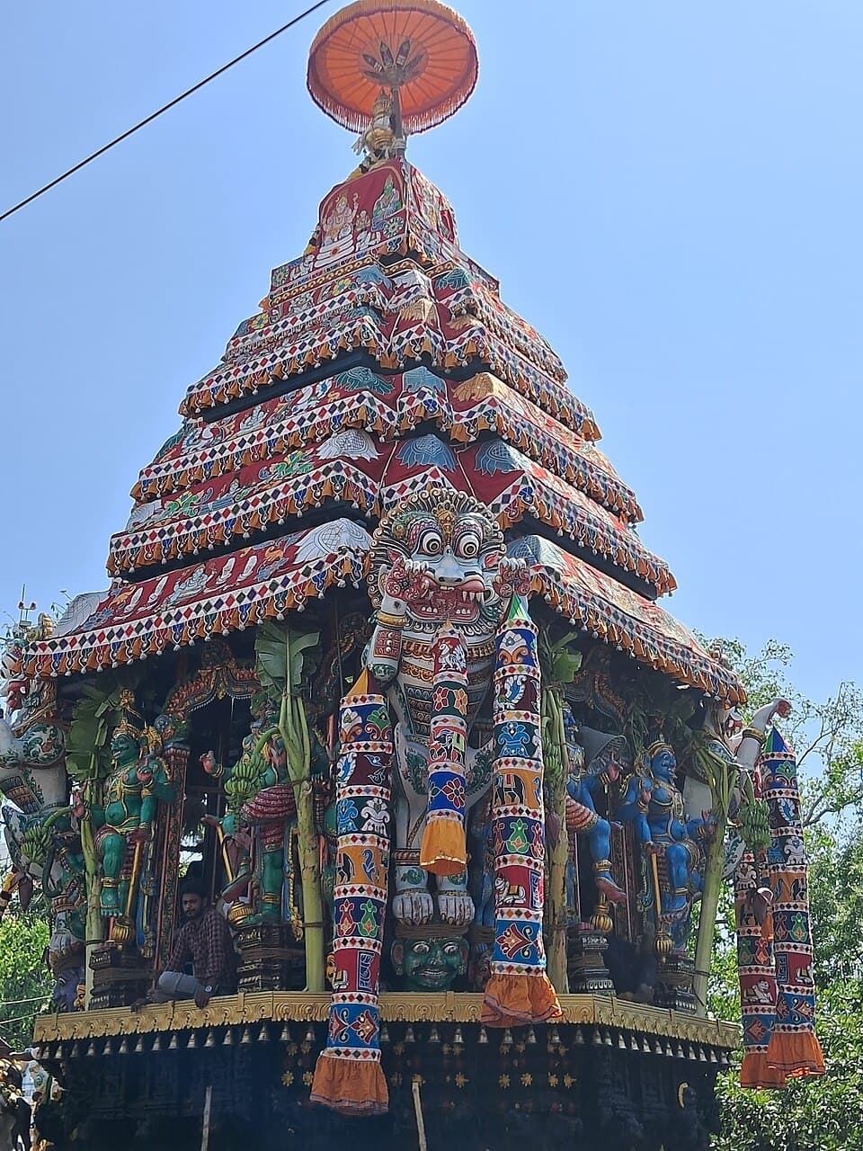 Temple chariot at a festival