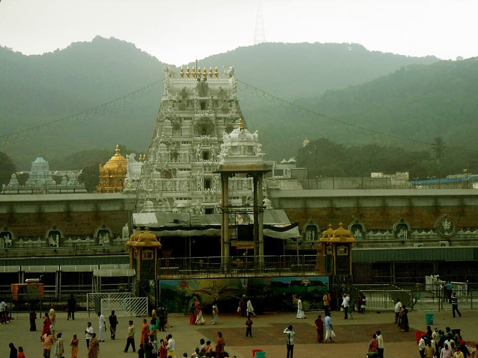 Devotees at Tirumala Venkateswara Temple